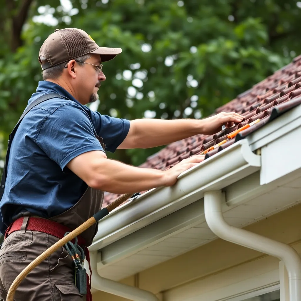Pressure washing service cleaning a concrete driveway in Cincinnati OH by Brighter Day Exterior Cleaning